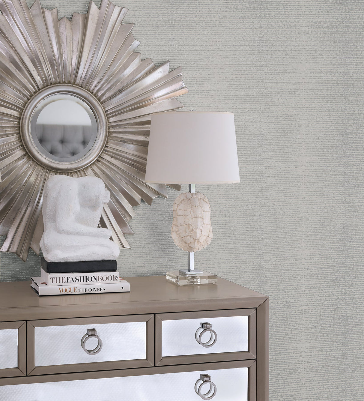 Kenneth James 2671-87305 Myth Grey Beaded Texture Wallpaper
