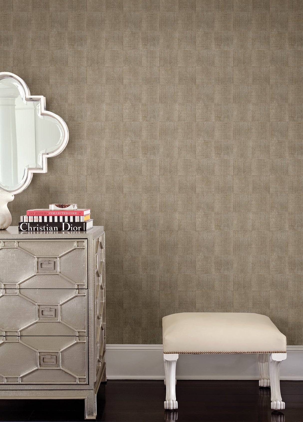 Kenneth James 2671-87350 Odyssey Bronze Wood Wallpaper