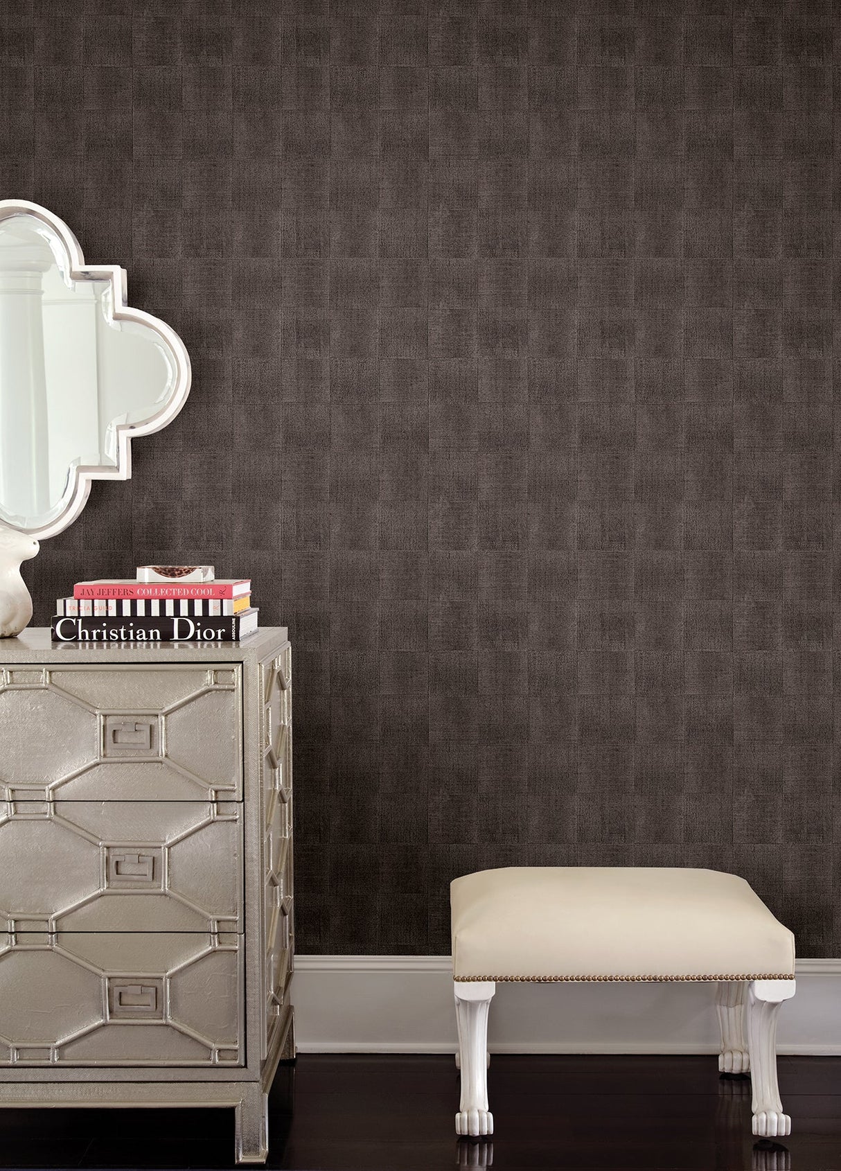 Kenneth James 2671-87351 Odyssey Brown Wood Wallpaper