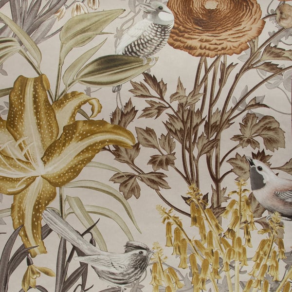 Galerie 26728 Beige Flowers and Birds