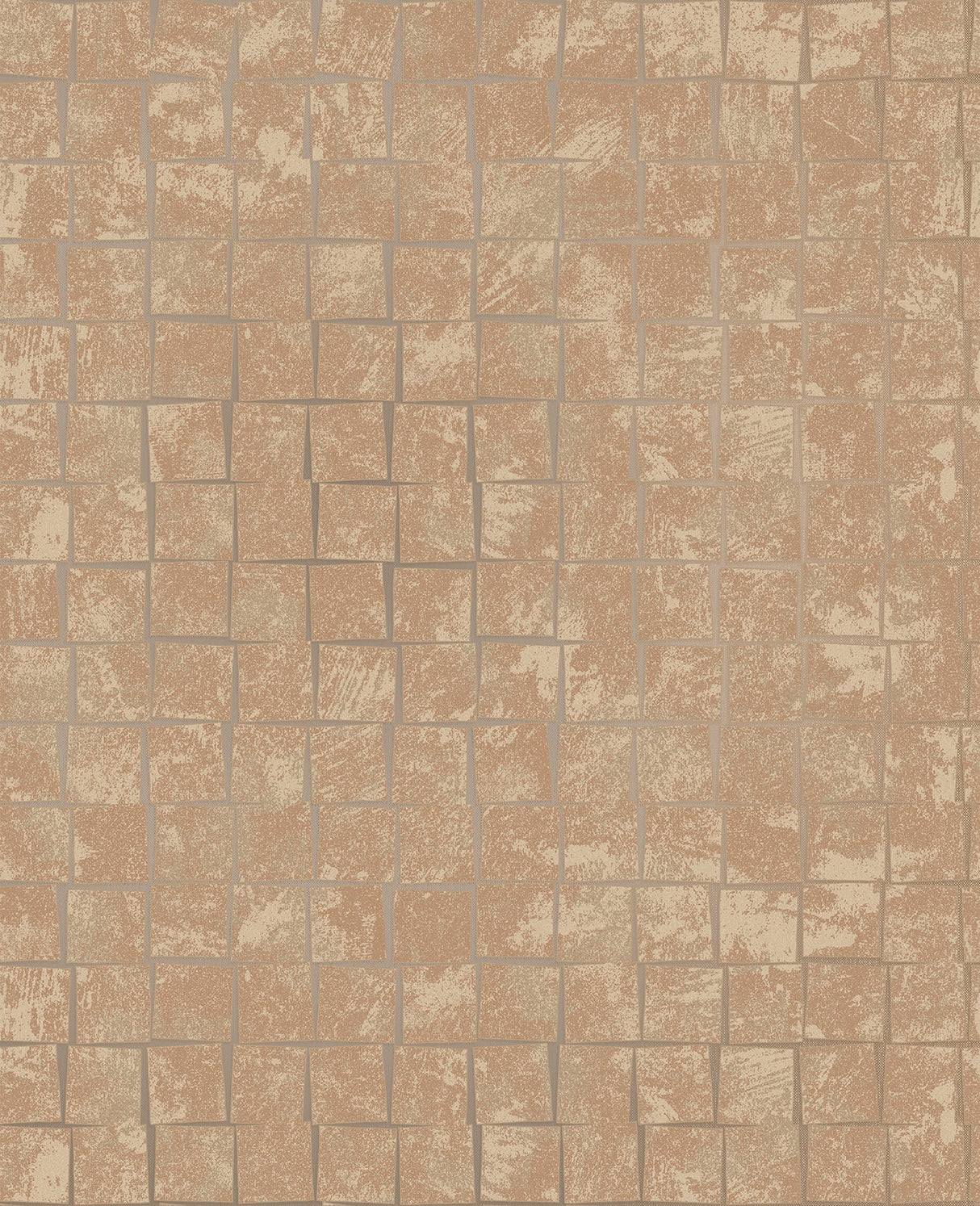 Decorline 2683-23004 Cubist Copper Geometric Wallpaper