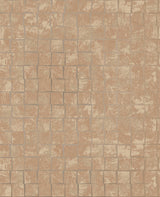 Decorline 2683-23004 Cubist Copper Geometric Wallpaper