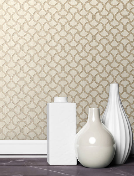 Decorline 2683-23011 Scale Cream Geometric Wallpaper