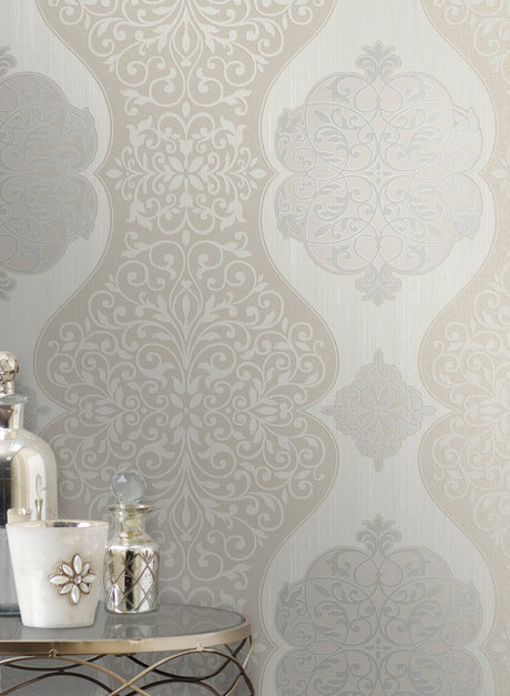 Decorline 2683-23013 Energico Grey Medallion Wallpaper