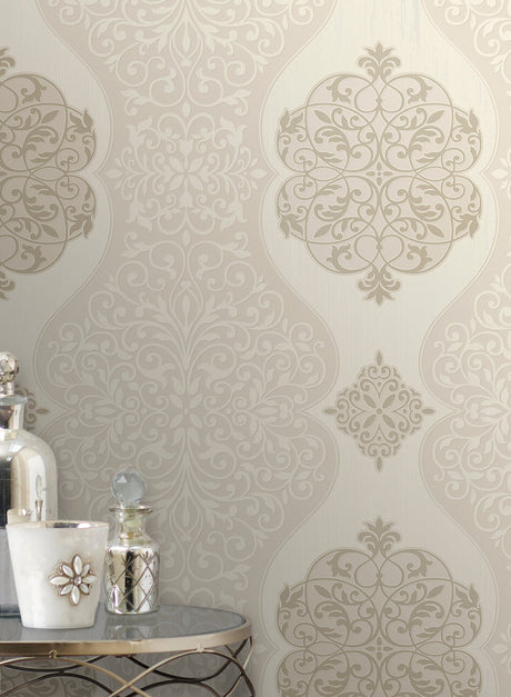 Decorline 2683-23015 Energico Neutral Medallion Wallpaper