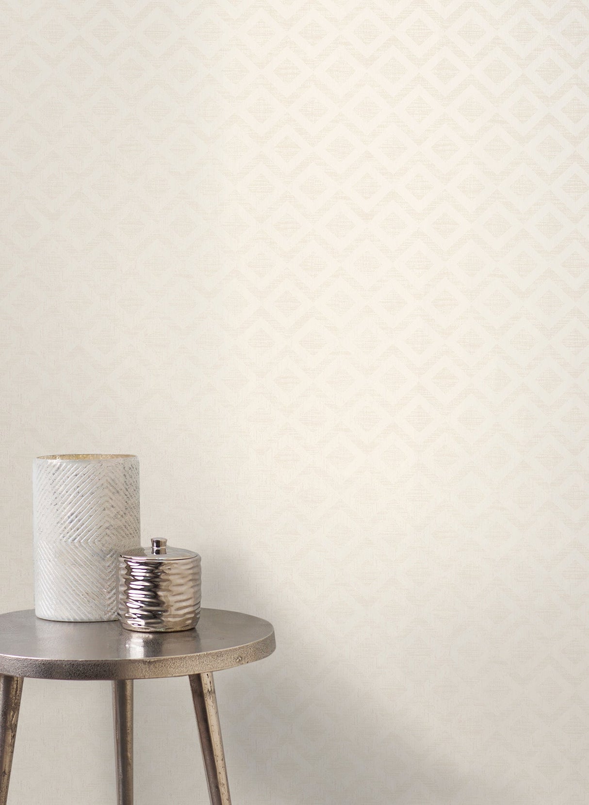 Decorline 2683-23061 Cadenza Cream Geometric Wallpaper