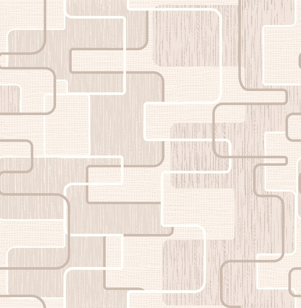 Brewster 2686-001930 Balise Beige Geometric Wallpaper