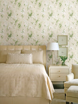 Brewster 2686-21628 Driselle Green Floral Wallpaper