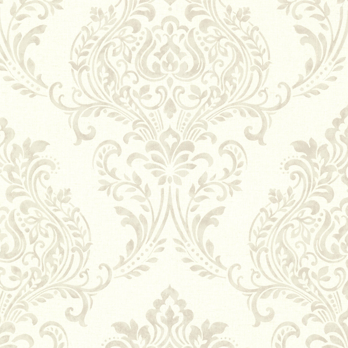 Brewster 2686-22016 Diane Taupe Damask Wallpaper