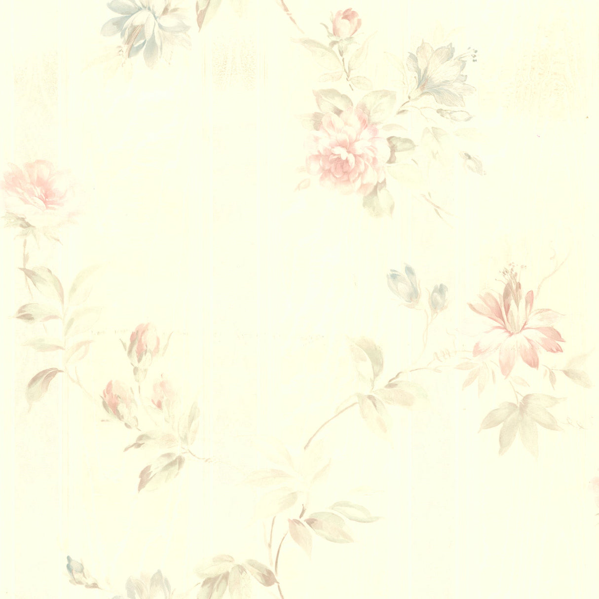 Brewster 2686-42314 Josey Pink Floral Wallpaper