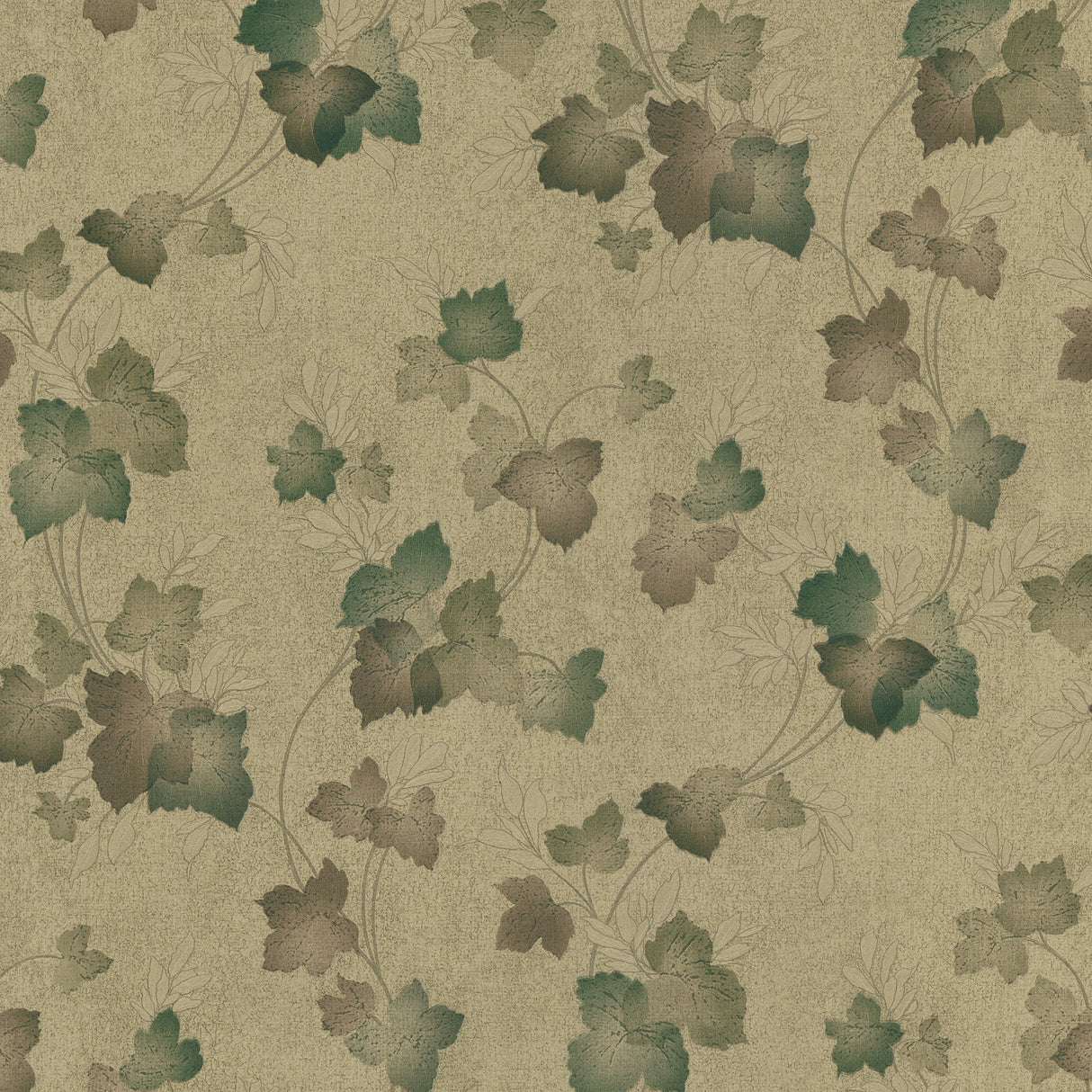 Brewster 2686-58613 Palmate Bronze Leaf Wallpaper