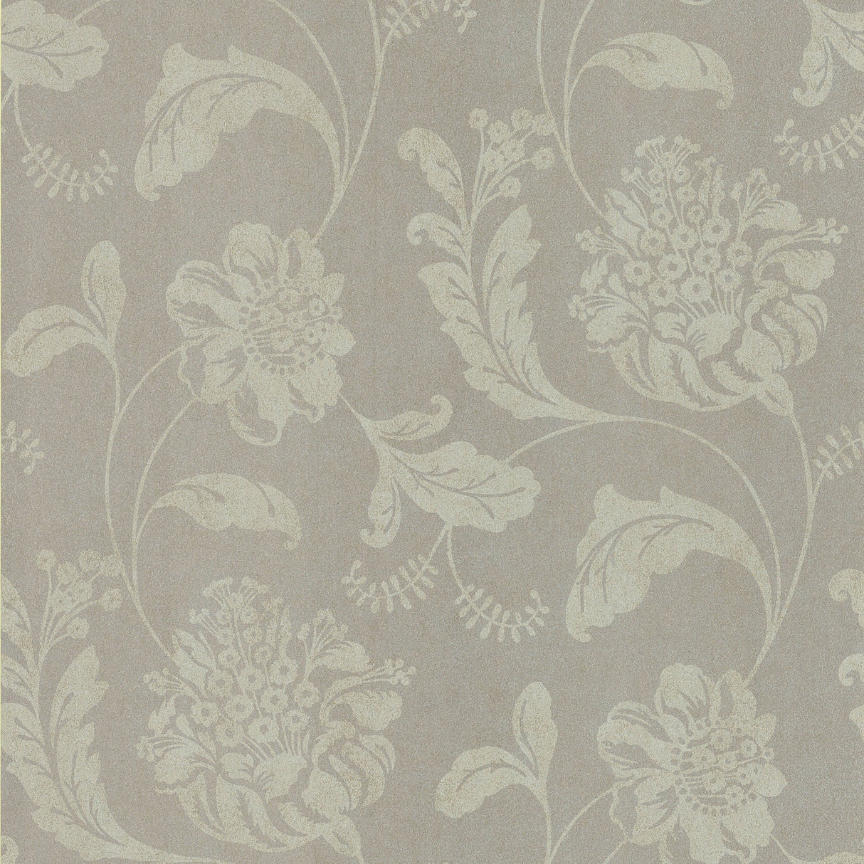 Brewster 2686-65875 Gilly Grey Jacobean Wallpaper