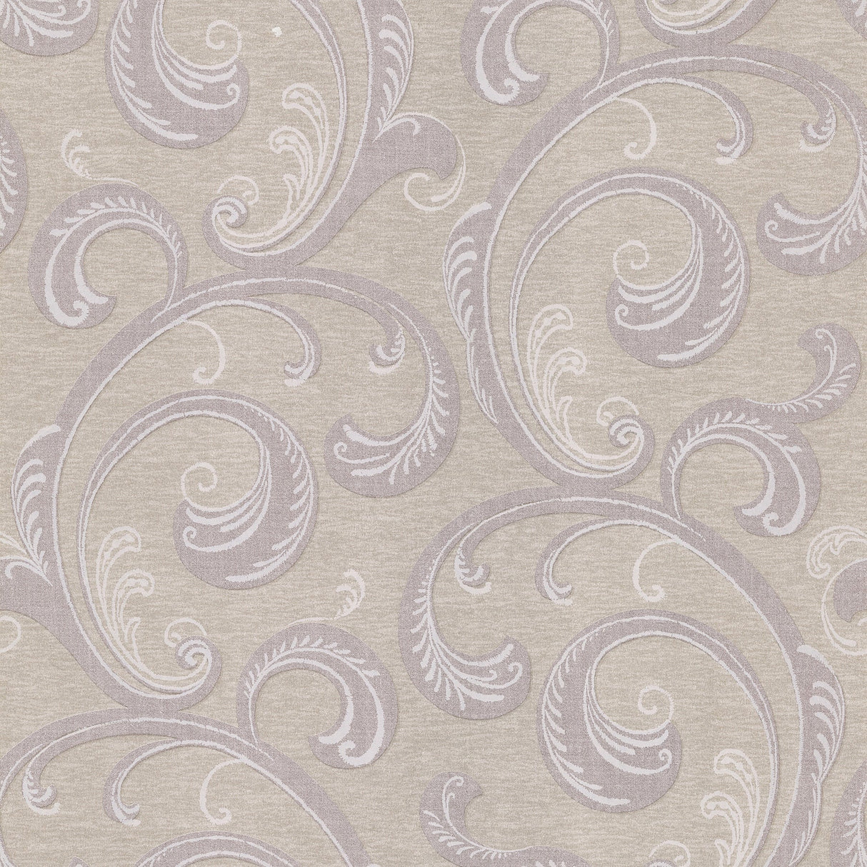 Brewster 2686-65887 Dauphine Purple Scroll Wallpaper