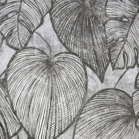 Galerie GH26939-23 Silver Grey Monstera Lf - Eade's Wallpaper