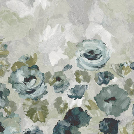 Galerie GH26955-23 Silver Grey Paeonia Flowers - Eade's Wallpaper