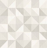 A-Street Prints 2697-22625 Puzzle Light Grey Geometric Wallpaper