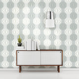 A-Street Prints 2697-22629 Optic Blue Geometric Wallpaper