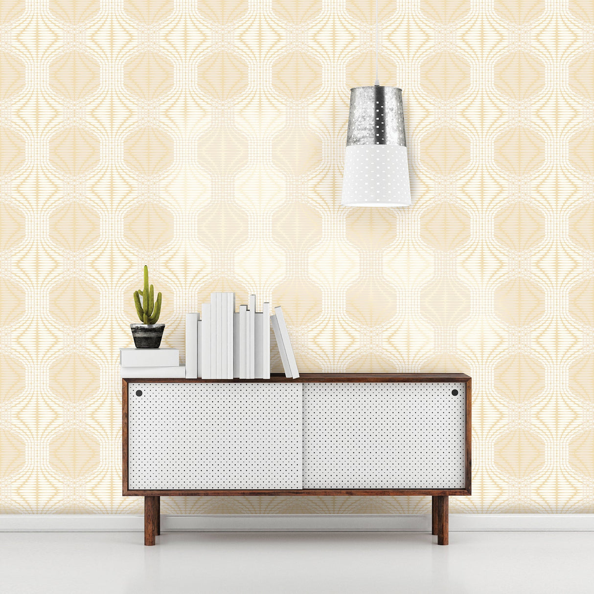 A-Street Prints 2697-22633 Optic Gold Geometric Wallpaper