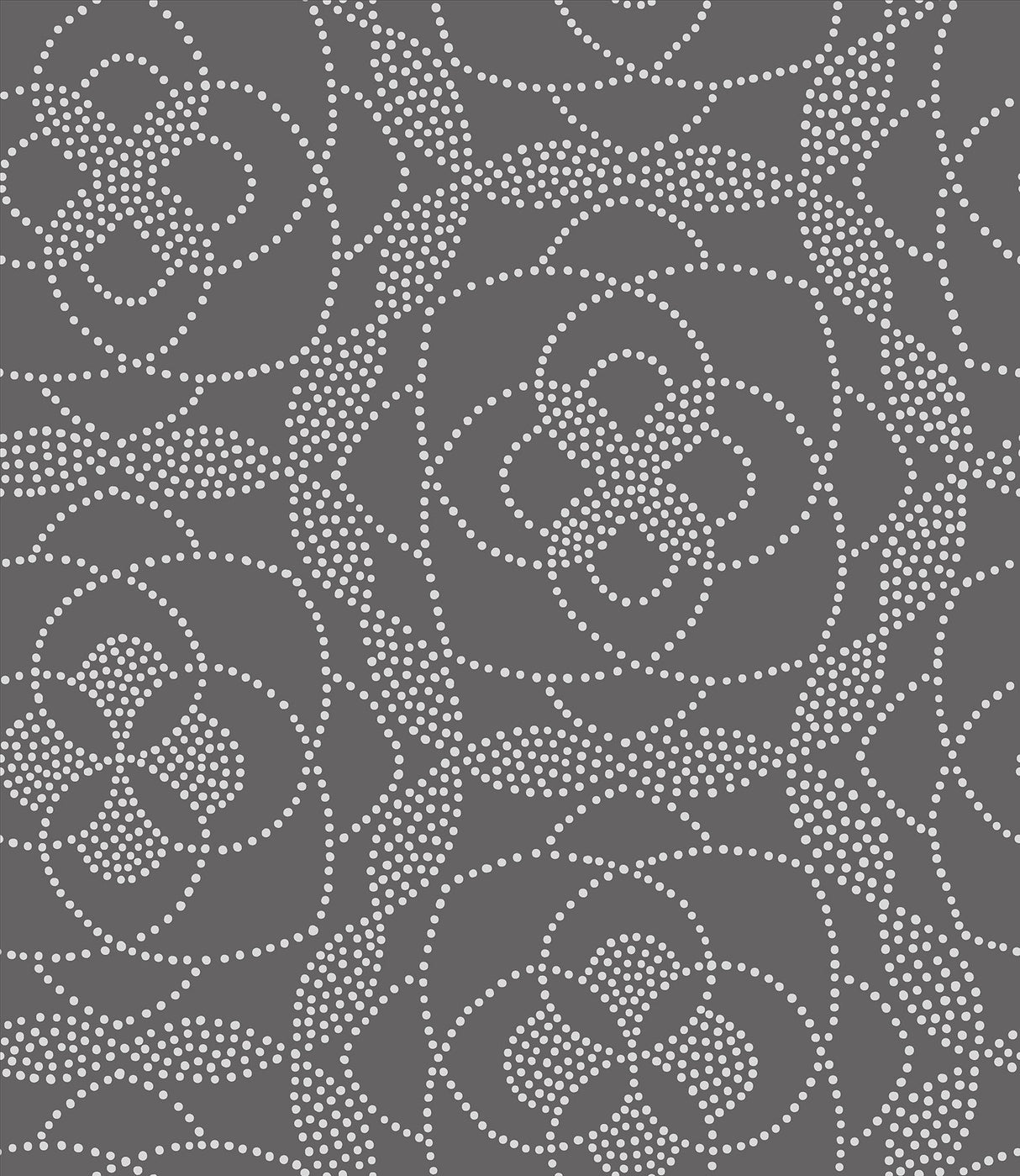 A-Street Prints 2697-22636 Cosmos Charcoal Dot Wallpaper