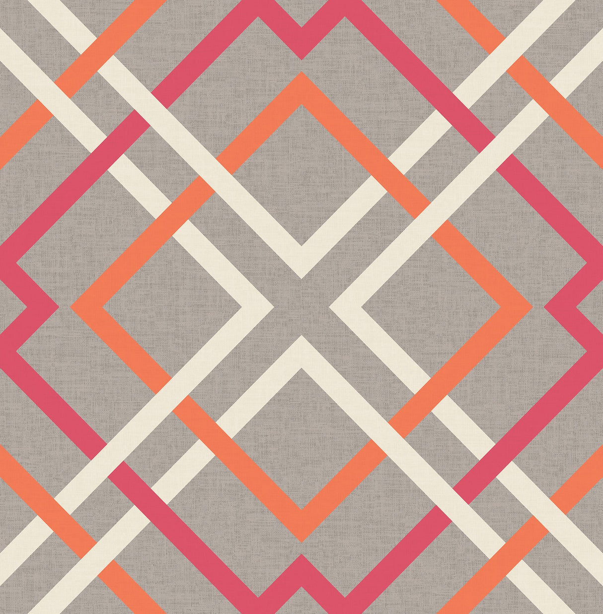 A-Street Prints 2697-22650 Saltire Pink Lattice Wallpaper