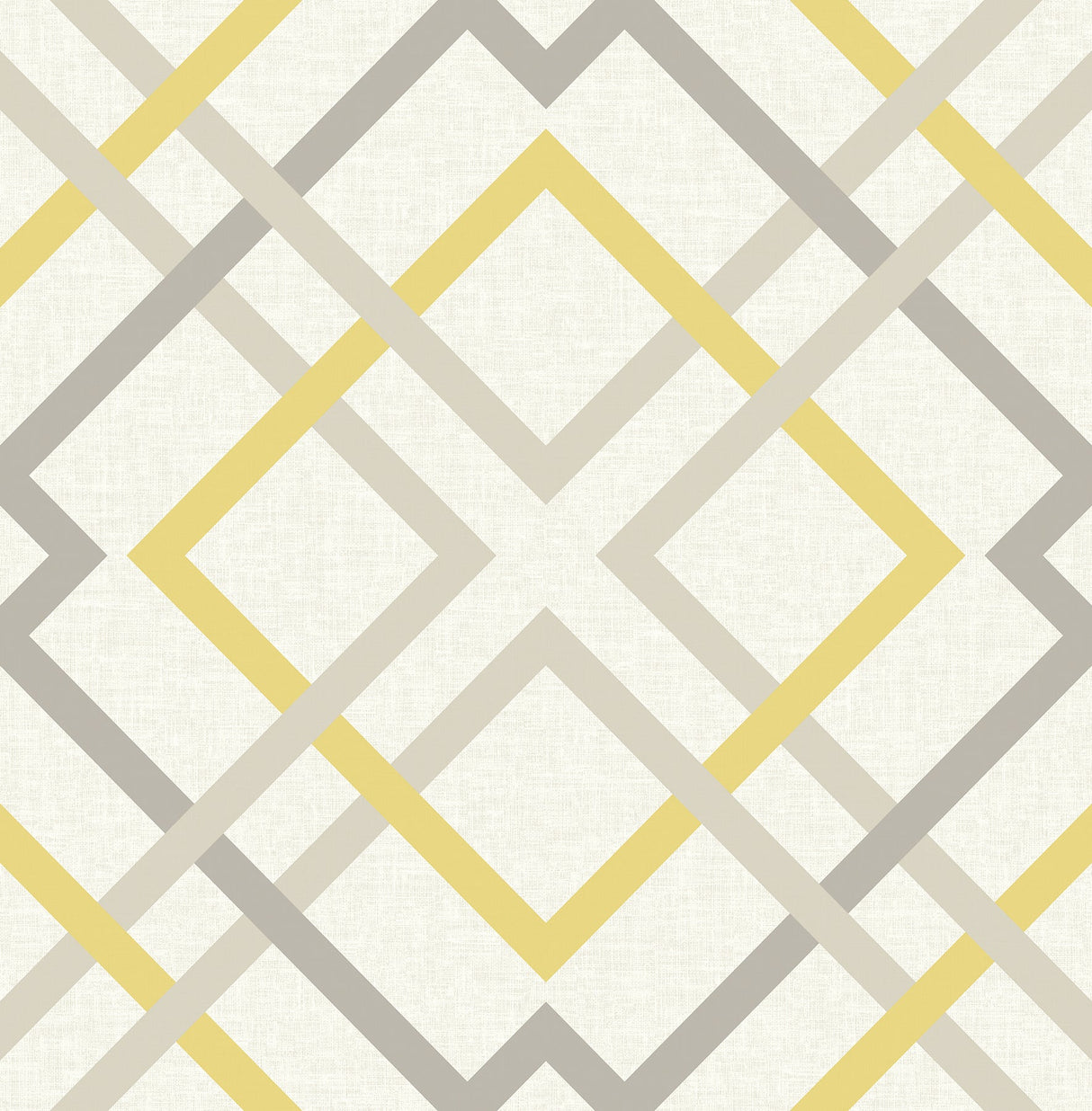 A-Street Prints 2697-22652 Saltire Yellow Lattice Wallpaper