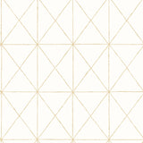 A-Street Prints 2697-78002 Intersection Gold Geometric Wallpaper