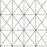 A-Street Prints 2697-78003 Intersection Black Geometric Wallpaper