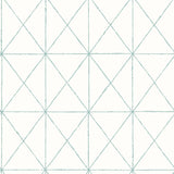 A-Street Prints 2697-78004 Intersection Turquoise Geometric Wallpaper