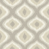 A-Street Prints 2697-78015 Abra Taupe Ogee Wallpaper