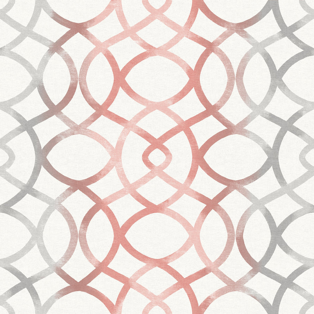 A-Street Prints 2697-78031 Twister Coral Trellis Wallpaper