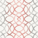 A-Street Prints 2697-78031 Twister Coral Trellis Wallpaper