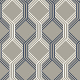 A-Street Prints 2697-78053 Linkage Navy Trellis Wallpaper