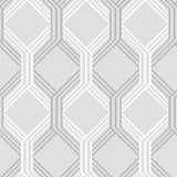 A-Street Prints 2697-78054 Linkage Grey Trellis Wallpaper