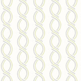 A-Street Prints 2697-78062 Helix Green Stripe Wallpaper