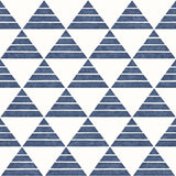 A-Street Prints 2697-78071 Summit Blue Triangle Wallpaper