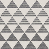 A-Street Prints 2697-78072 Summit Charcoal Triangle Wallpaper