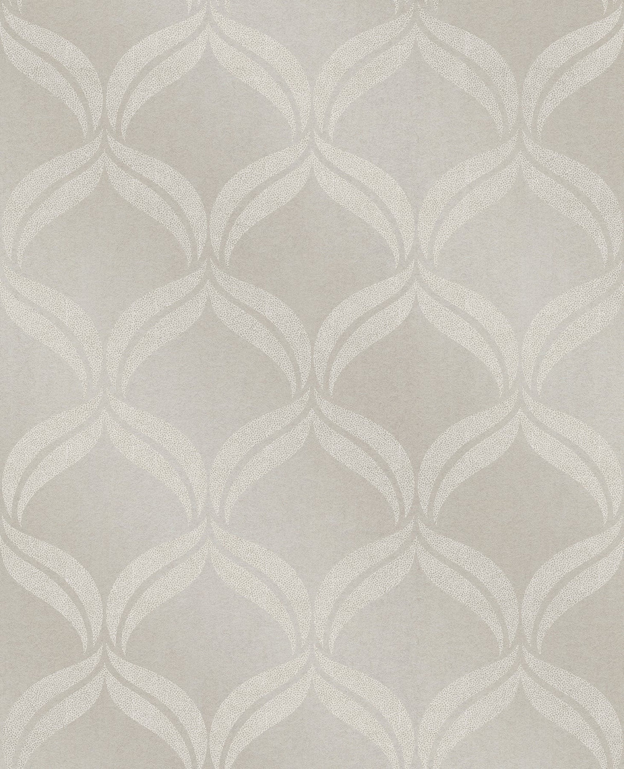 A-Street Prints 2697-87302 Petals Taupe Beaded Ogee Wallpaper