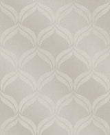 A-Street Prints 2697-87302 Petals Taupe Beaded Ogee Wallpaper