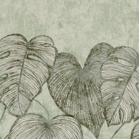 Galerie GH26973-23 Green Monstera Lf - Eade's Wallpaper