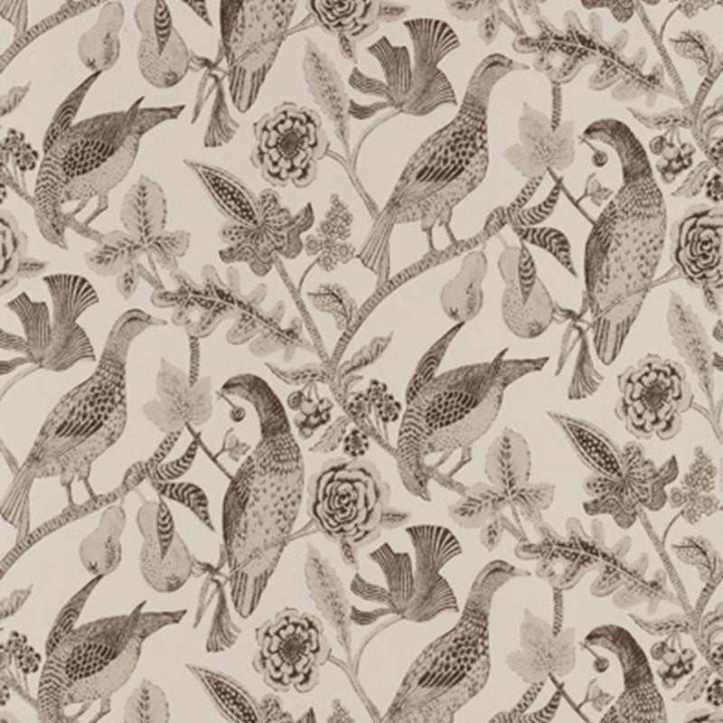 Schumacher Katmandu Graphite Wallpaper