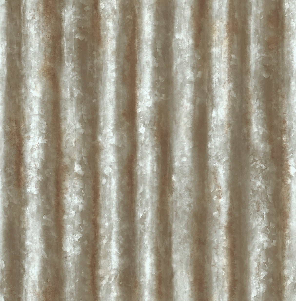 A-Street Prints 2701-22335 Corrugated Metal Grey Industrial Texture Wallpaper