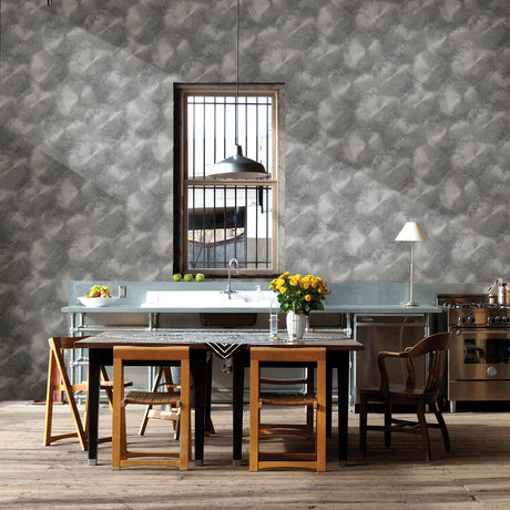 A-Street Prints 2701-22338 Tarnished Metal Pewter Metallic Texture Wallpaper