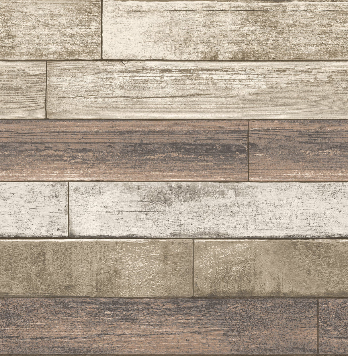 A-Street Prints 2701-22347 Weathered Plank Rust Wood Texture Wallpaper