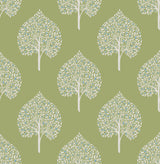 A-Street Prints 2702-22700 Grove Green Tree Wallpaper