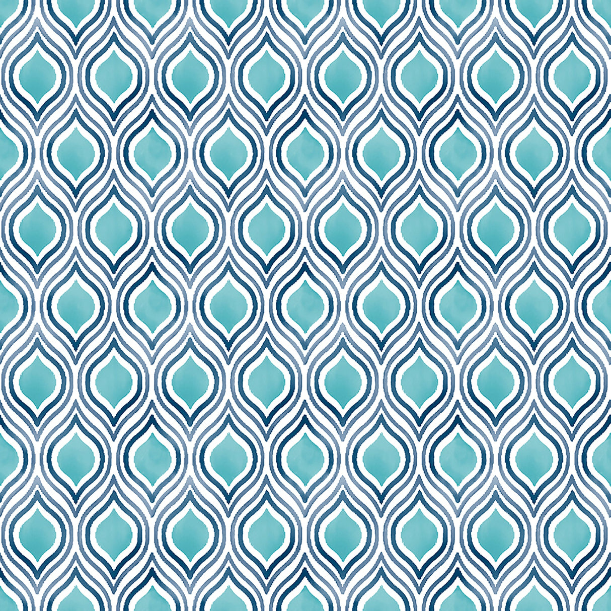 A-Street Prints 2702-22701 Plume Turquoise Ogee Wallpaper