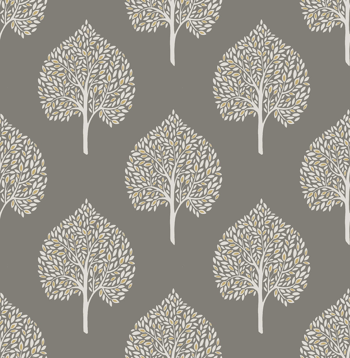 A-Street Prints 2702-22706 Grove Grey Tree Wallpaper