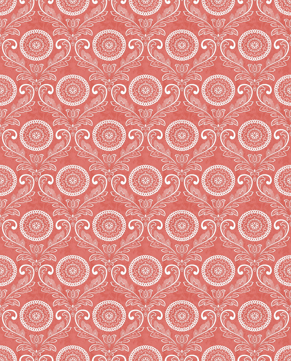 A-Street Prints 2702-22712 Jubilee Red Medallion Damask Wallpaper