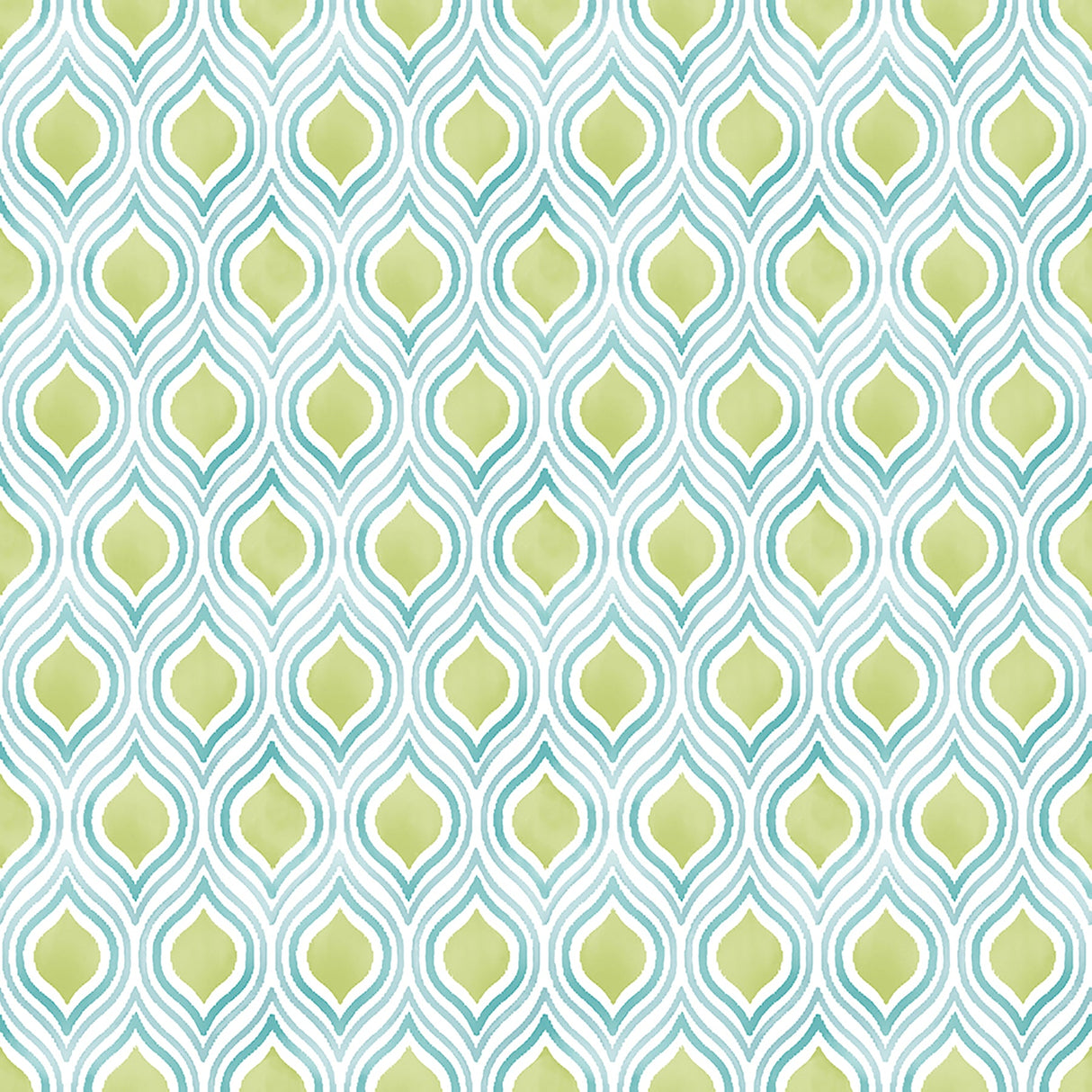 A-Street Prints 2702-22715 Plume Green Ogee Wallpaper