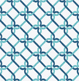 A-Street Prints 2702-22721 Palladian Turquoise Links Wallpaper