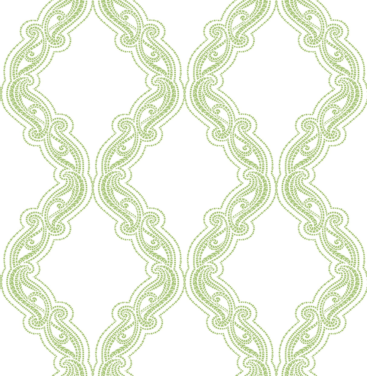 A-Street Prints 2702-22725 Harmony Green Ogee Wallpaper